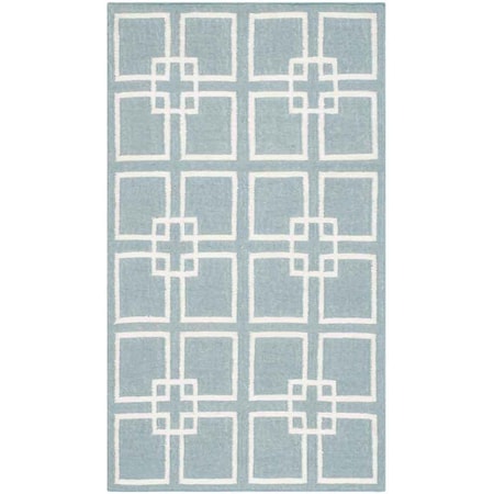 Safavieh Martha Stewart Rectangle Flat Weave Rug, Geyser Blue - 3 x 5 ft. MSR1151B-3